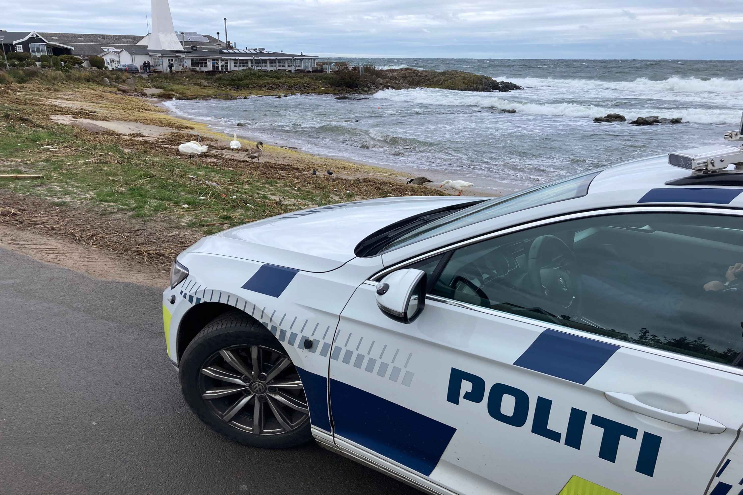 Politibil i Allinge på Bornholm