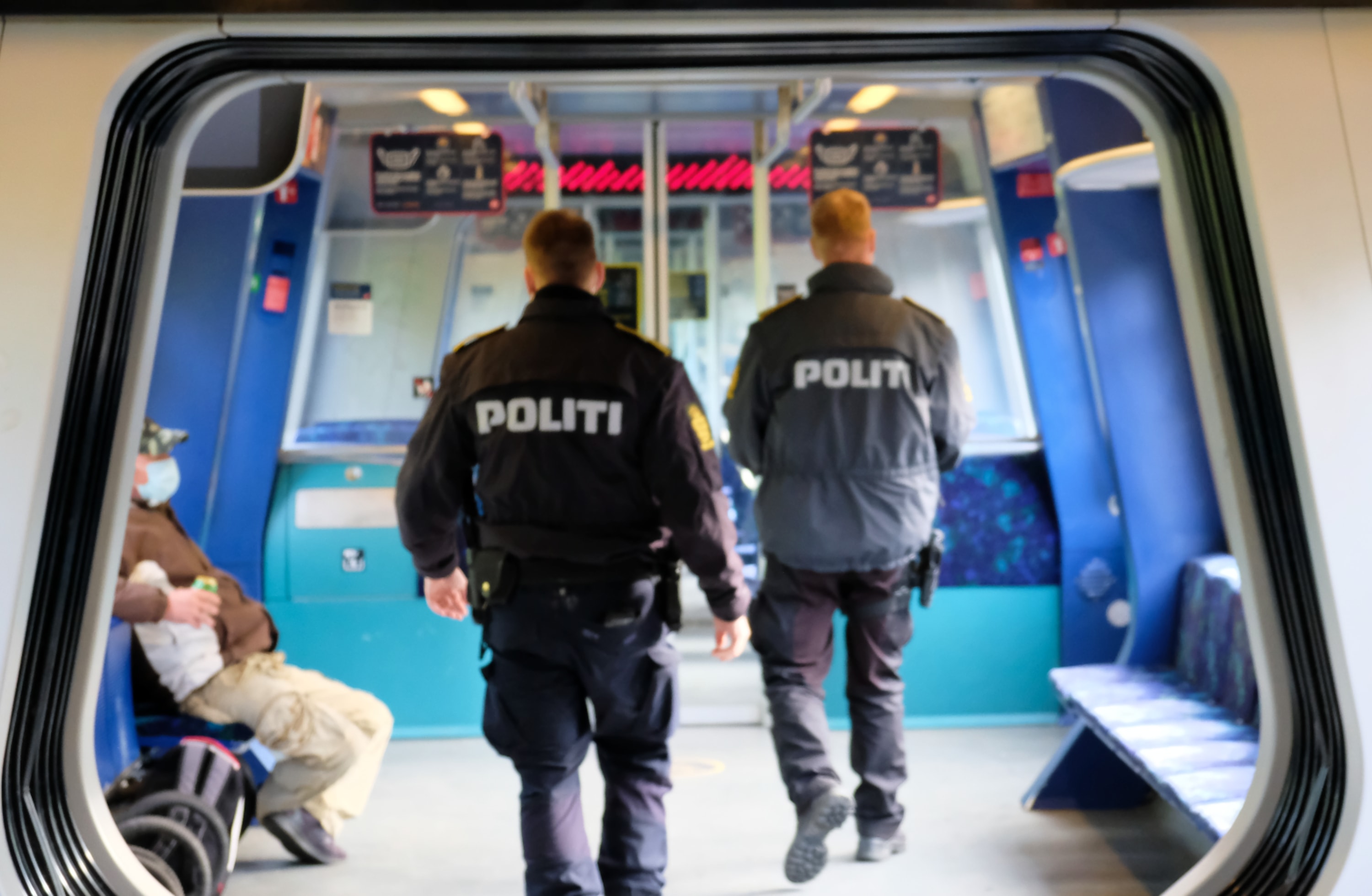 Politi på patrulje på S-tog 