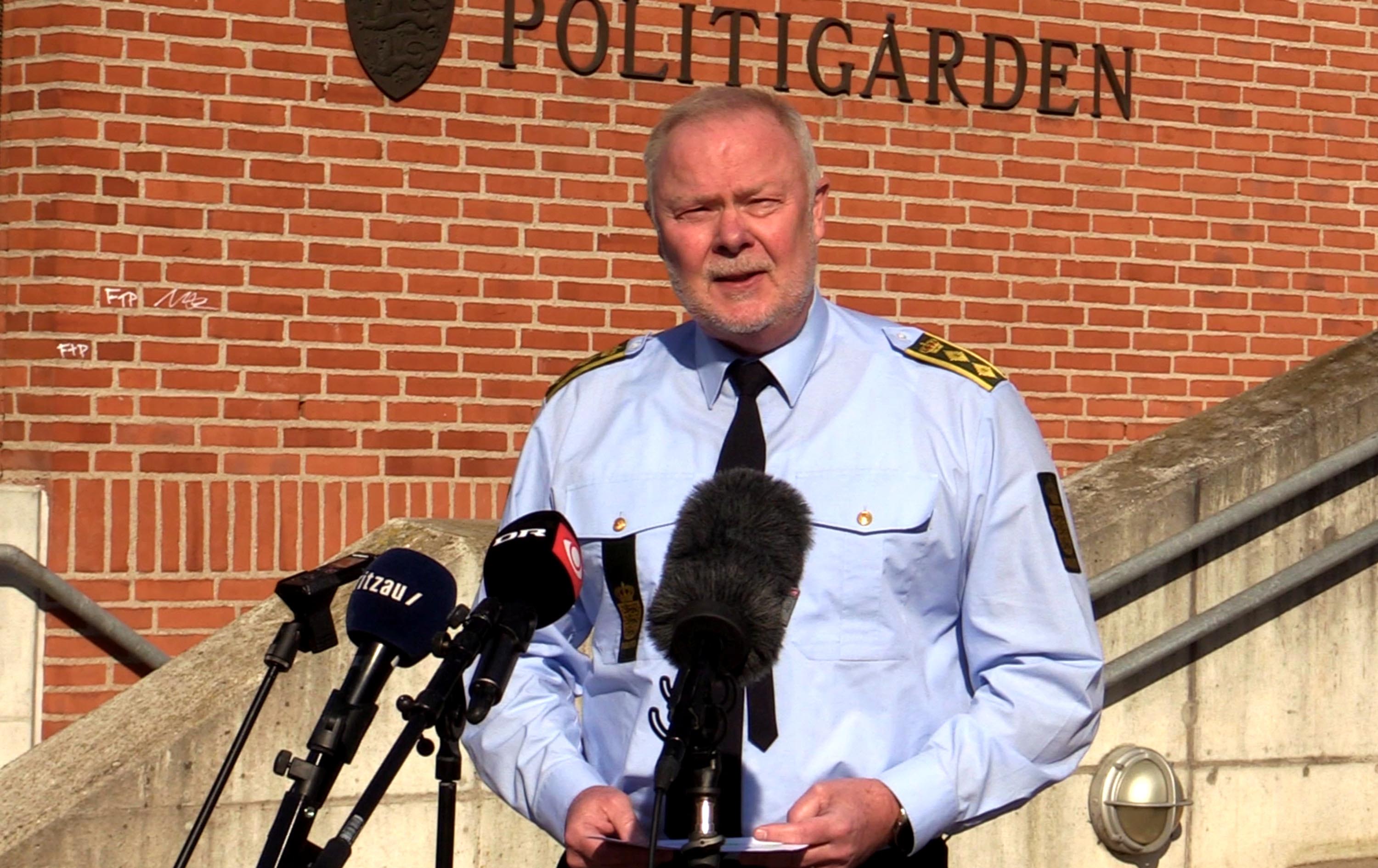 Politidirektør Kim Christiansen ved pressebriefing om politiindsats i påsken