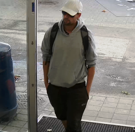 Foto af mistænkt bag røveri i Glostrup
