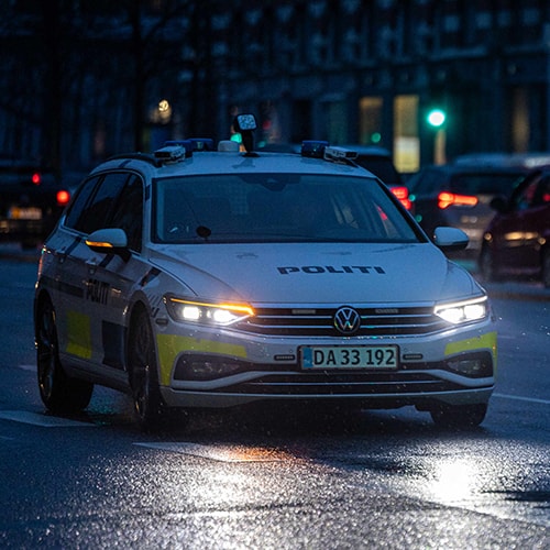 Patruljevogn om aftenen