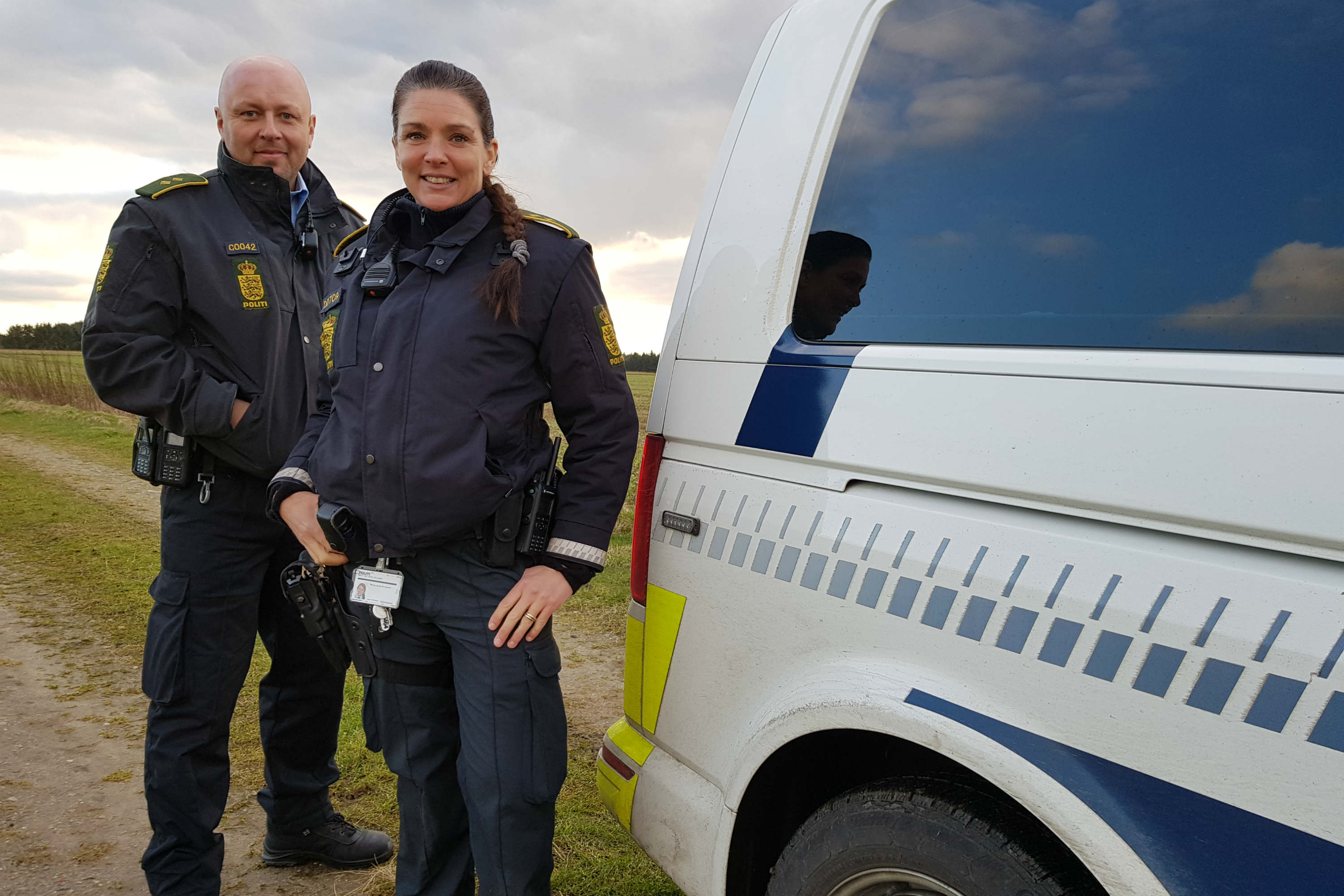 Billedet udvalgt som coverbillede til Midt- og Vestjyllands Politis Facebookside