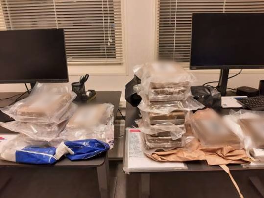 Beslaglagt kokain burnley