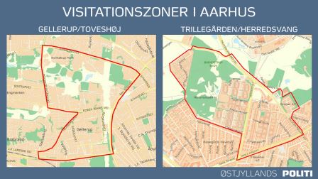Visitationszoner i Aarhus jan/feb 2021