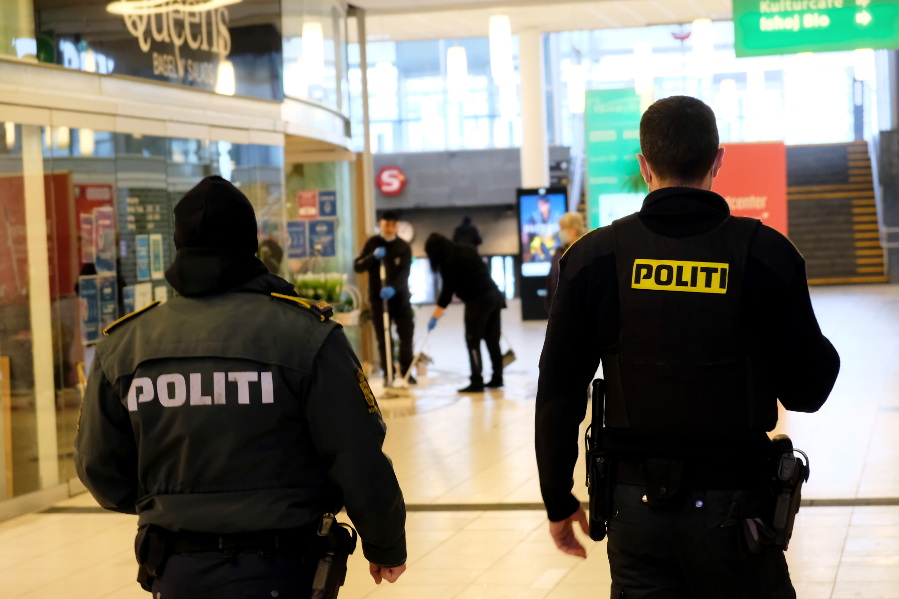 Corona-patrulje i Ishøj Bycenter