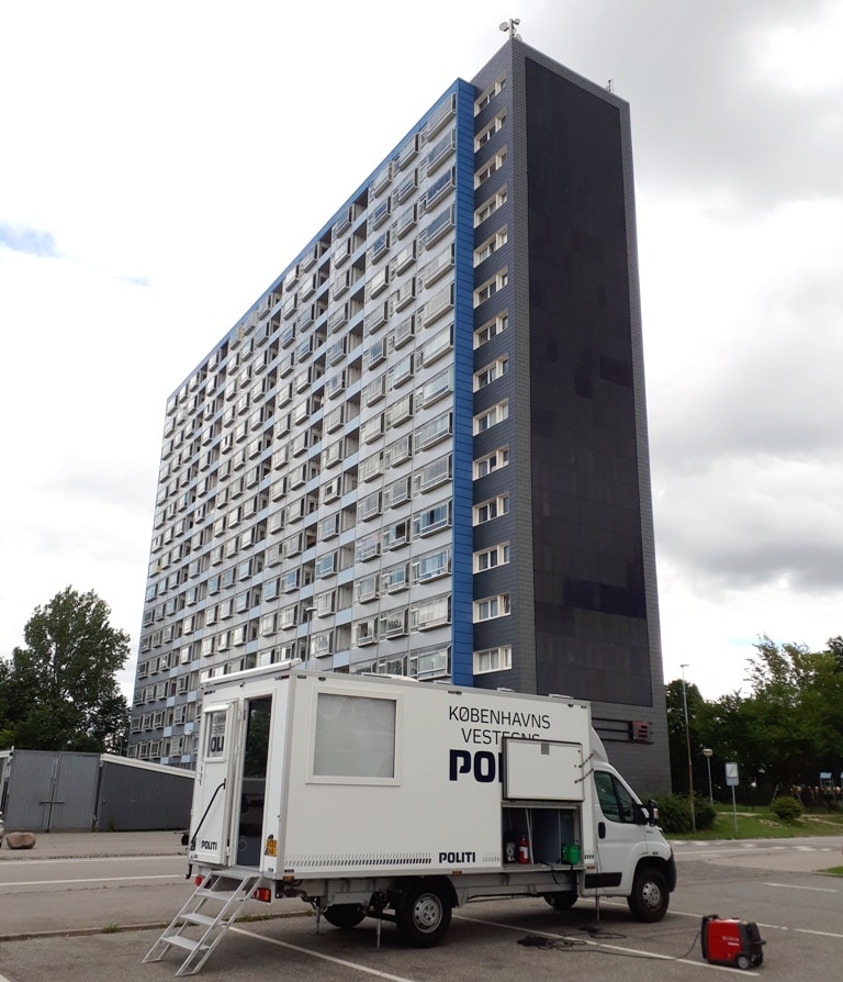 Mobil politistation på Brøndby Nord Vej